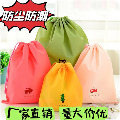 Waterproof storage bag drawstring bag dustproof packing bag clothes shoes storage bag bag wholesale - image 4