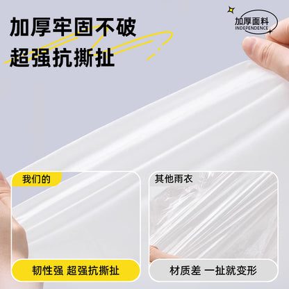 Non-disposable thickened outdoor travel adult poncho drifting EVA portable light men's and women's fashion raincoat wholesale - image 2