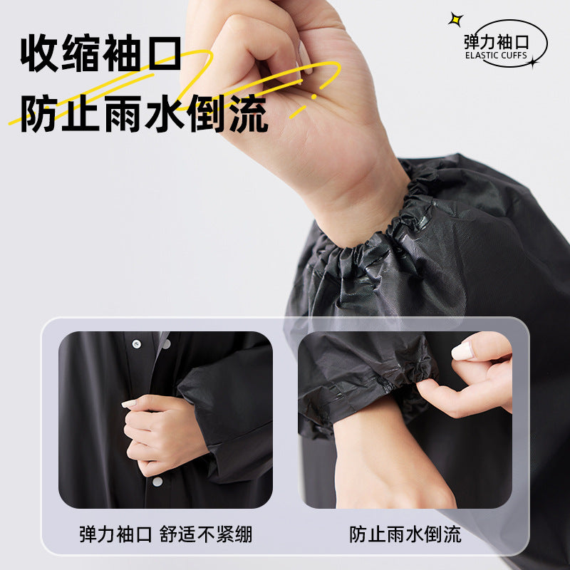 Non-disposable thickened outdoor travel adult poncho drifting EVA portable light men's and women's fashion raincoat wholesale - image 3