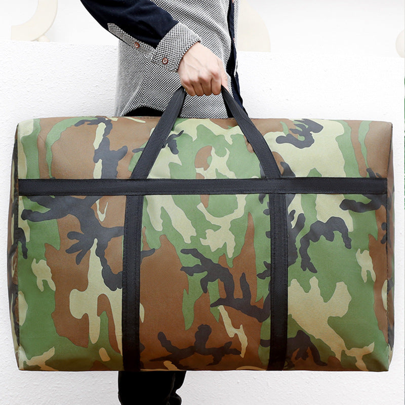 Packing bag moving waterproof strong large thick camouflage luggage bag quilt Oxford cloth moving bag wholesale - image 2