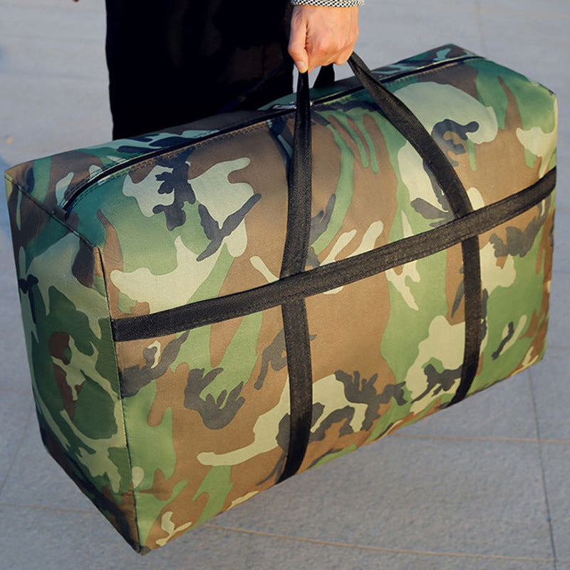 Packing bag moving waterproof strong large thick camouflage luggage bag quilt Oxford cloth moving bag wholesale - image 3