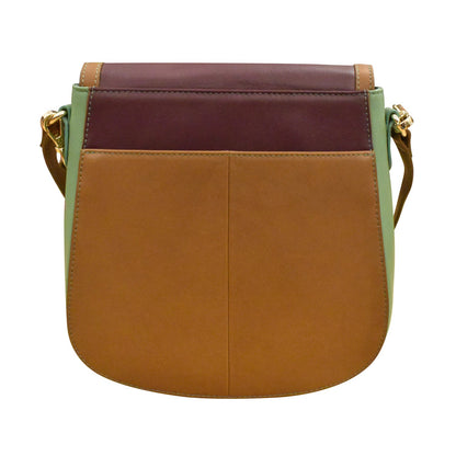 Multi Color Flap Bucket Bag
