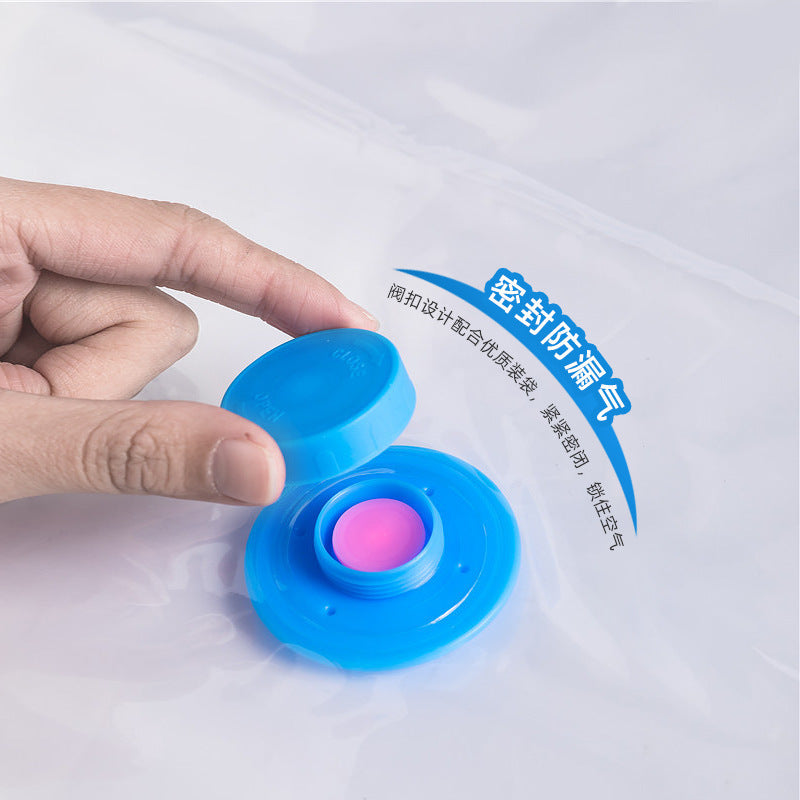 Transparent Suction Vacuum Compression Bag Travel Clothes Storage Bag Pressure Suction Clothes Quilt Thickened Storage Bag - image 4