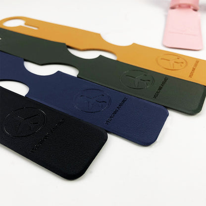 Cross-border in stock 6-color optional fixed enterprise LOGO with printed paper card pu leather long hanging luggage tag - image 3