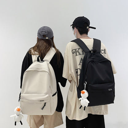 Backpack for Men, Japanese Style, Simple, Cross-Border, Large Capacity, Korean Style Travel Backpack, Women's Casual Trendy College Student Bag - image 1