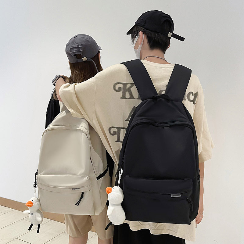 Backpack for Men, Japanese Style, Simple, Cross-Border, Large Capacity, Korean Style Travel Backpack, Women's Casual Trendy College Student Bag - image 2