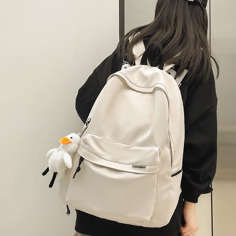 Backpack for Men, Japanese Style, Simple, Cross-Border, Large Capacity, Korean Style Travel Backpack, Women's Casual Trendy College Student Bag - image 4