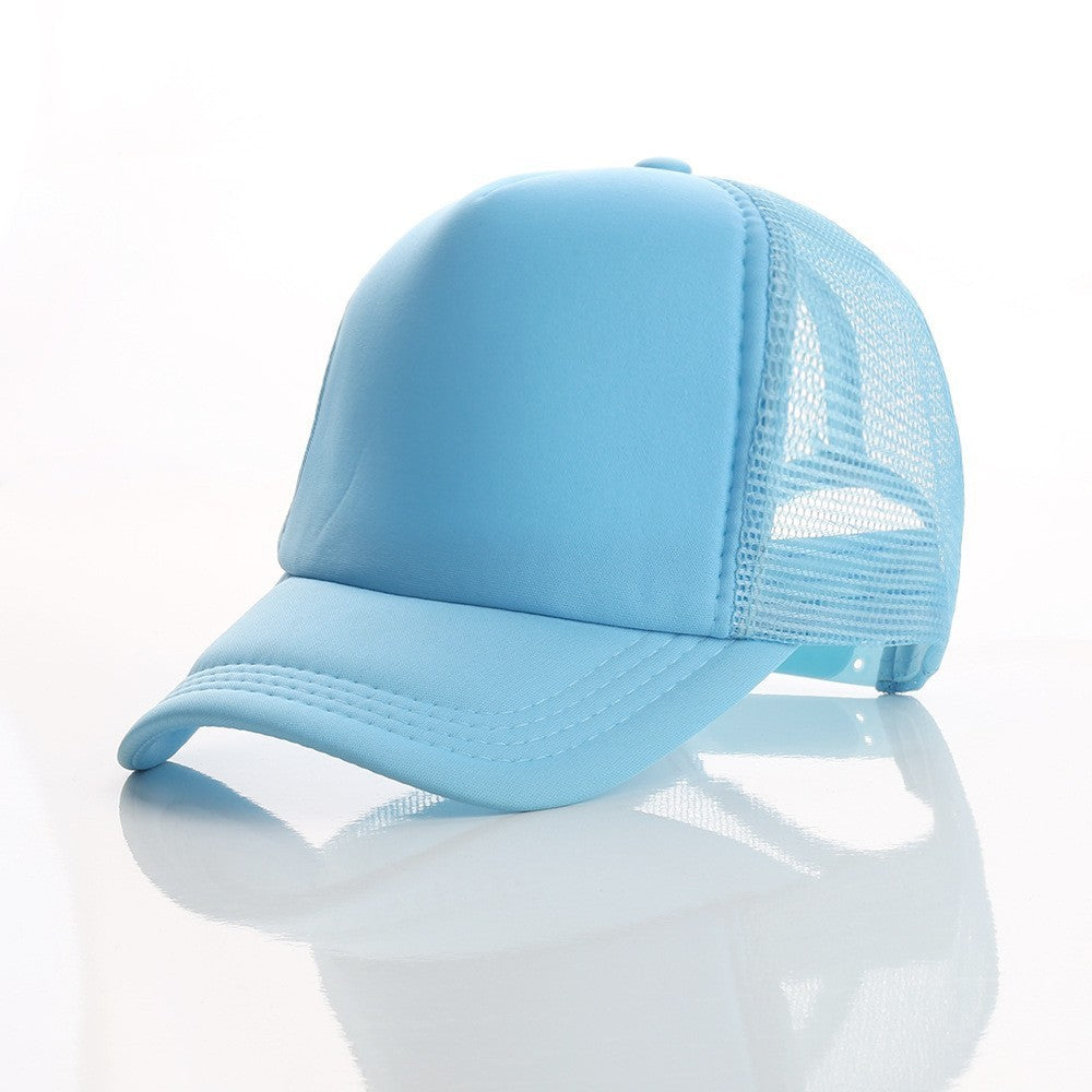 Amazon's Hottest Customized Sponge Mesh Cap for Men and Women Travel Advertising Double Solid Color Baseball Manufacturer Wholesale Buttoned Style - image 2
