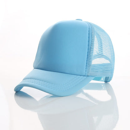 Amazon's Hottest Customized Sponge Mesh Cap for Men and Women Travel Advertising Double Solid Color Baseball Manufacturer Wholesale Buttoned Style - image 2