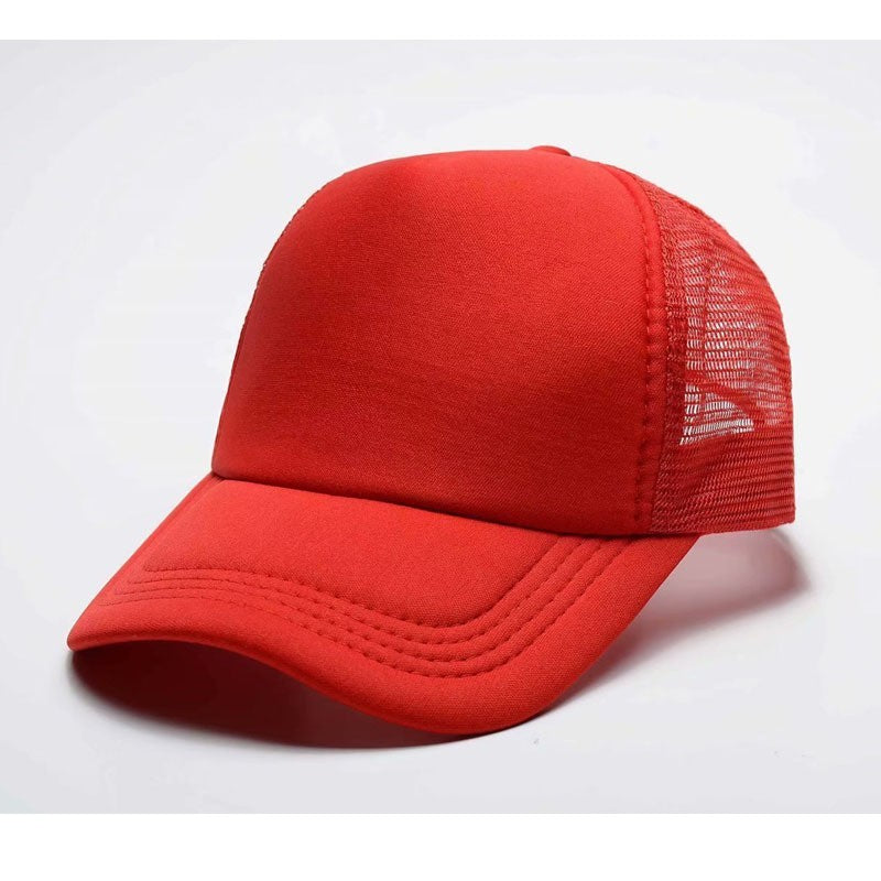 Amazon's Hottest Customized Sponge Mesh Cap for Men and Women Travel Advertising Double Solid Color Baseball Manufacturer Wholesale Buttoned Style - image 4