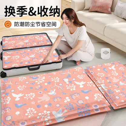 Vacuum Compression Storage Bags for Home Use, Suitable for Quilts, Bedding, down Jackets, Clothes, Travel Duvets, Large Size - image 1