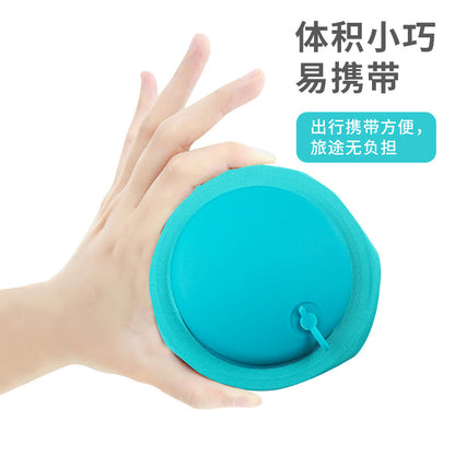 Inflatable U-shaped pillow press automatic inflatable portable travel neck pillow aircraft pillow outdoor travel Sanbao inflatable pillow - image 2