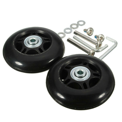 Rubber universal caster silent luggage wheel trolley case universal wheel suitcase bearing repair luggage replacement wheel - image 4