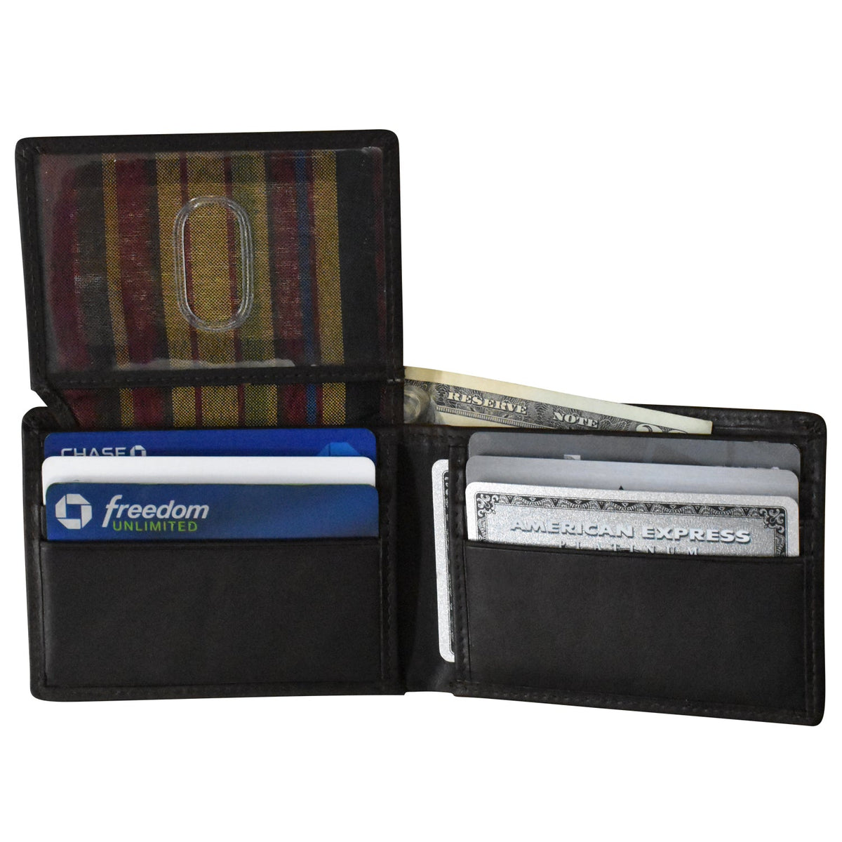Men's Wallet Compact Bifold with Left Flip