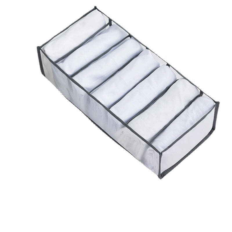 Wardrobe Storage Box Travel Storage Bag Clothing Pants Storage Box Underwear Folding Multi-Compartment Classification Moving Packing Bag - image 5