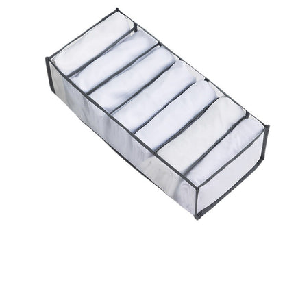 Wardrobe Storage Box Travel Storage Bag Clothing Pants Storage Box Underwear Folding Multi-Compartment Classification Moving Packing Bag - image 5