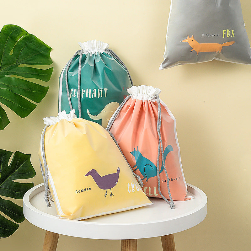Waterproof Drawstring Double-Layer Drawstring Ins Travel Storage Bag Shoe Intimates Dirty Clothes Storage Bag - image 1