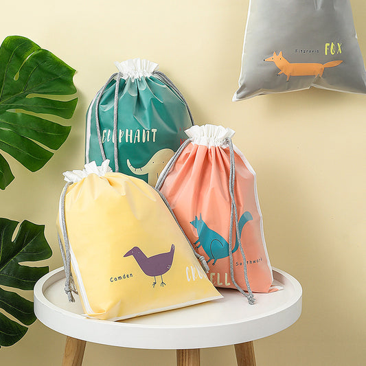 Waterproof Drawstring Double-Layer Drawstring Ins Travel Storage Bag Shoe Intimates Dirty Clothes Storage Bag - image 1