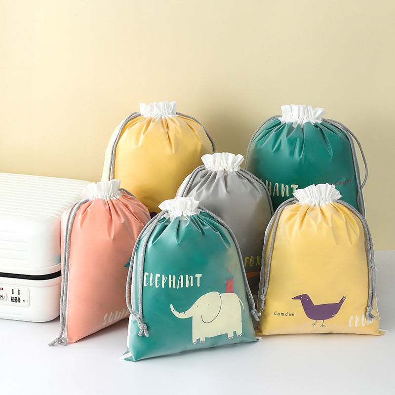 Waterproof Drawstring Double-Layer Drawstring Ins Travel Storage Bag Shoe Intimates Dirty Clothes Storage Bag - image 2