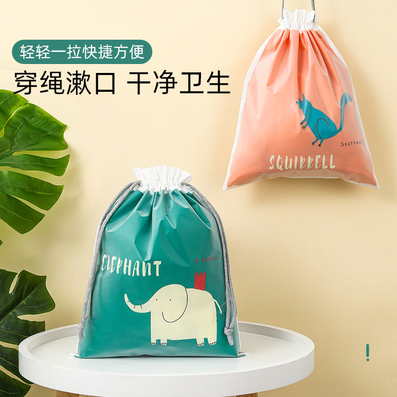 Waterproof Drawstring Double-Layer Drawstring Ins Travel Storage Bag Shoe Intimates Dirty Clothes Storage Bag - image 3