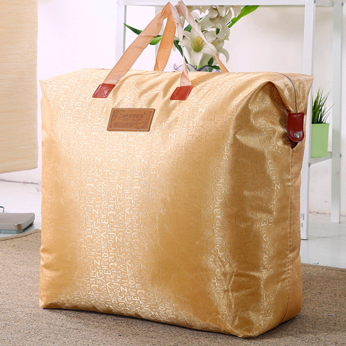 [2 Pack] Oxford cloth waterproof clothes cotton quilt storage bag luggage bag travel handbag moving bag - image 2