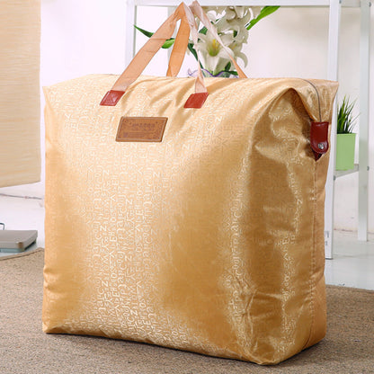 [2 Pack] Oxford cloth waterproof clothes cotton quilt storage bag luggage bag travel handbag moving bag - image 2