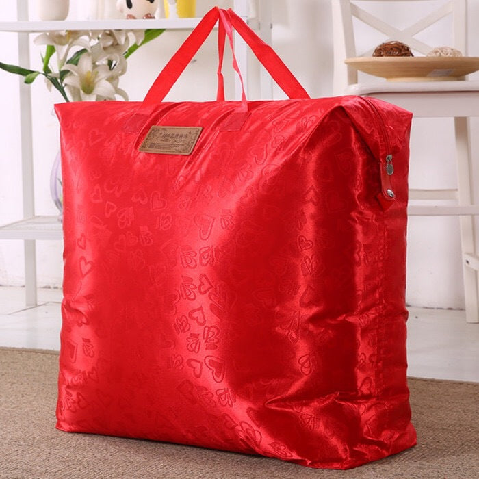[2 Pack] Oxford cloth waterproof clothes cotton quilt storage bag luggage bag travel handbag moving bag - image 3