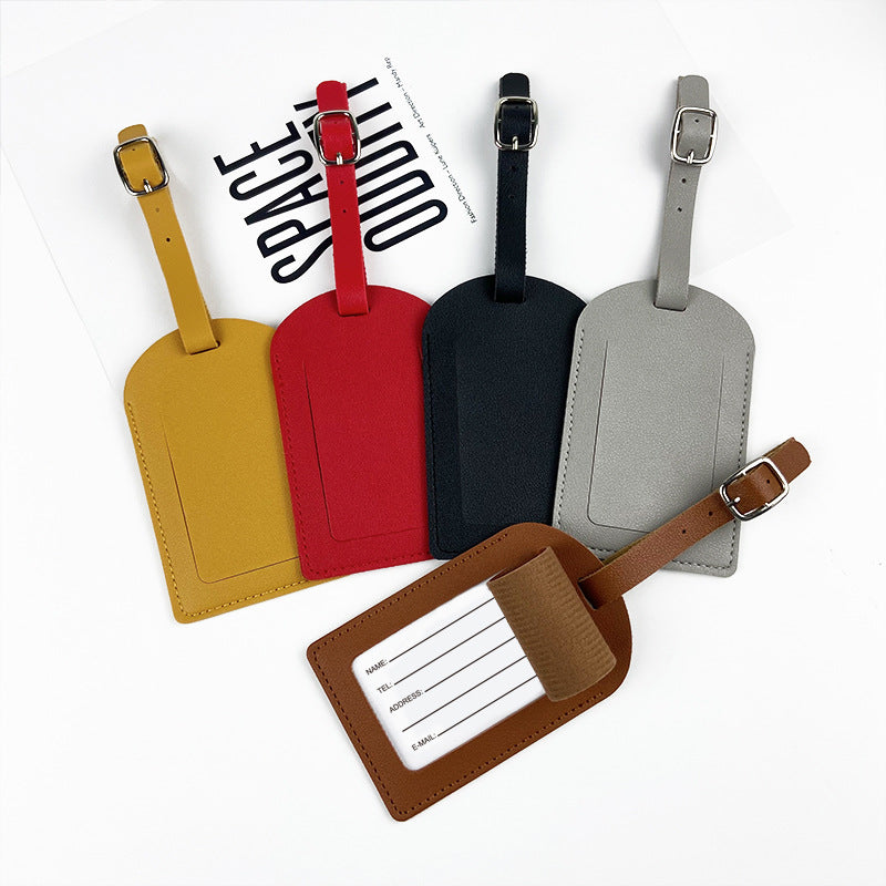 cross-border pu leather passport cover luggage tag passbook holder passbook bag luggage tag suit - image 3