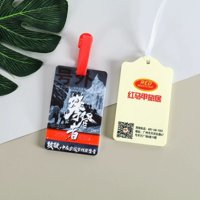 Pvc Soft Rubber Card Holder Cartoon Id Card Boarding Pass Airplane Luggage Tag Suitcase Tag Logo Can Be Customized and Printed - image 2
