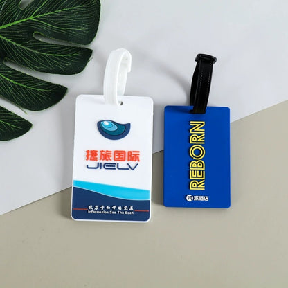 Pvc Soft Rubber Card Holder Cartoon Id Card Boarding Pass Airplane Luggage Tag Suitcase Tag Logo Can Be Customized and Printed - image 3