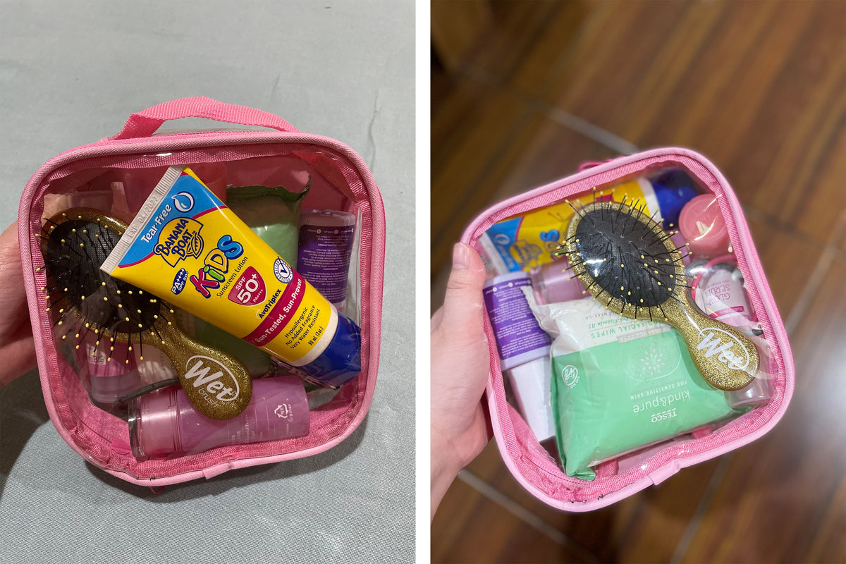 TSA Approved Clear Toiletry Bag - Quart Size 3-1-1 Liquids Toiletries