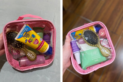 TSA Approved Clear Toiletry Bag - Quart Size 3-1-1 Liquids Toiletries