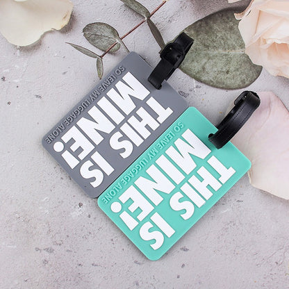 Luggage Tag PVC Environmental Protection Cartoon Letter Luggage Tag Creative PVC Boarding Identification Tag Travel Aircraft Checktag - image 3