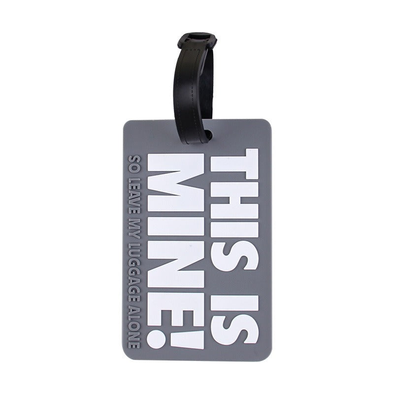 Luggage Tag PVC Environmental Protection Cartoon Letter Luggage Tag Creative PVC Boarding Identification Tag Travel Aircraft Checktag - image 5