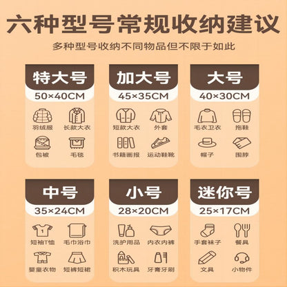 Travel Storage Bag PE Thickened Clothes Finishing Shoes Storage Bag Transparent Waterproof Portable Pack Bag Six-piece Set - image 4