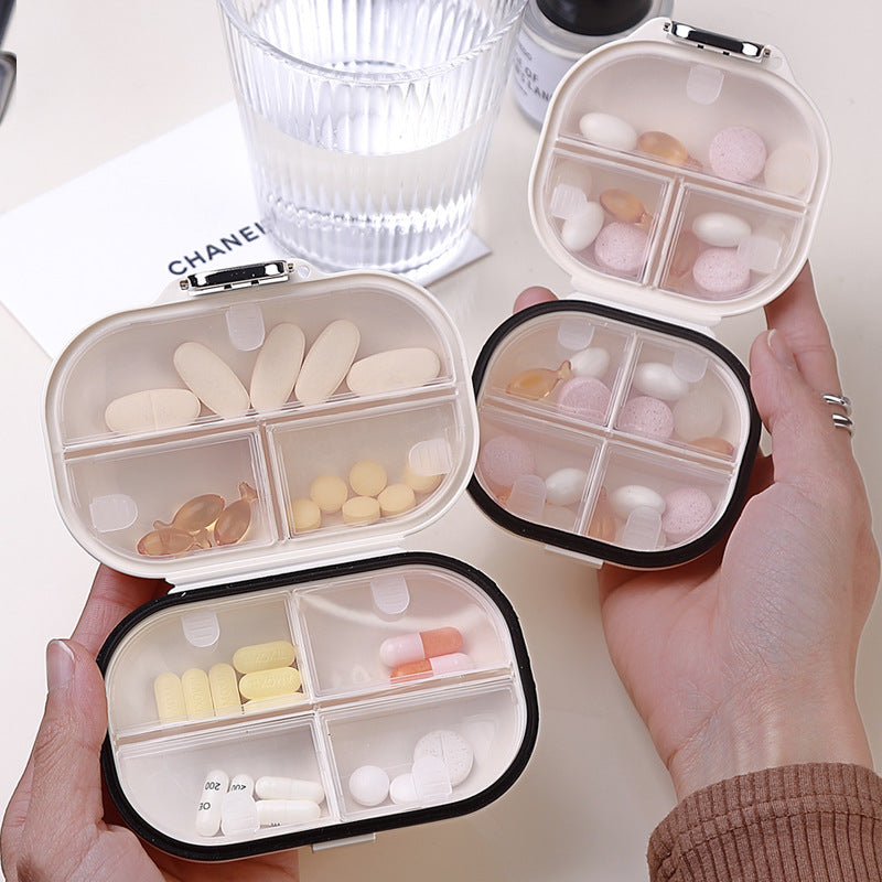 Mini Portable Pill Box, High-Looking Travel Seven-Day Multi-Compartment Pill Jewelry Sealed Storage Box - image 2