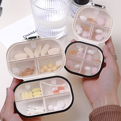 Mini Portable Pill Box, High-Looking Travel Seven-Day Multi-Compartment Pill Jewelry Sealed Storage Box - image 2