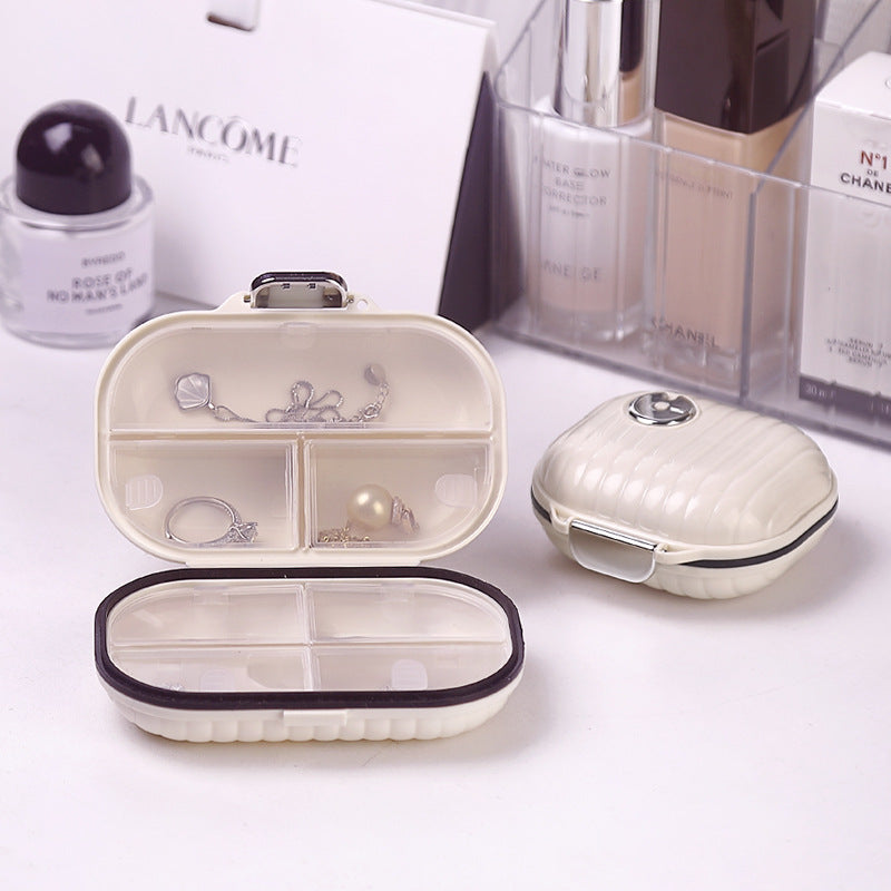 Mini Portable Pill Box, High-Looking Travel Seven-Day Multi-Compartment Pill Jewelry Sealed Storage Box - image 4