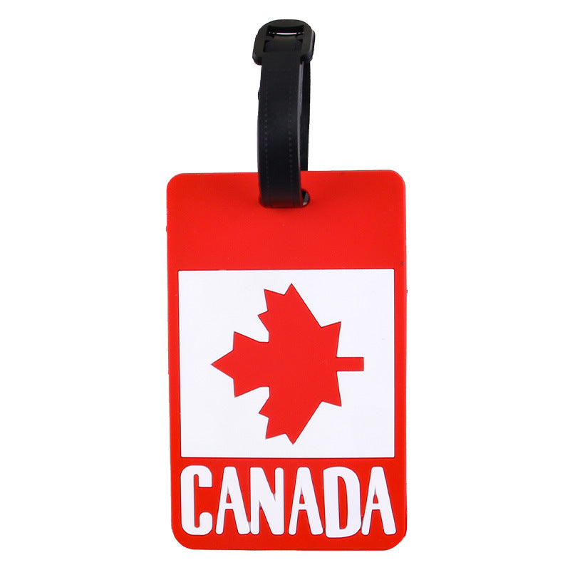 Travel Pvc Flag Luggage Tag, 3D Flag Boarding Pass, Anti-Loss Identification Tag, Work Badge, Bus Card Holder - image 5