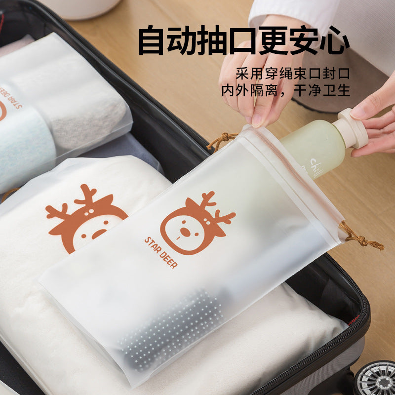 Shoe Storage Bag Dust-proof Moisture-proof Drawstring Bucket Student Dormitory Finishing Shoe Bag Self-sealing Bag for Travel - image 3