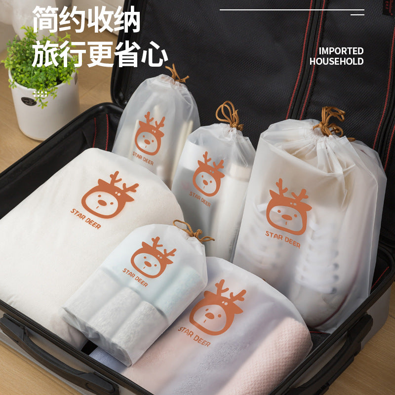 Shoe Storage Bag Dust-proof Moisture-proof Drawstring Bucket Student Dormitory Finishing Shoe Bag Self-sealing Bag for Travel - image 4