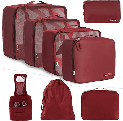 BAGAIL 8 Set Packing Cubes Luggage Packing Organizers for Travel Accessories