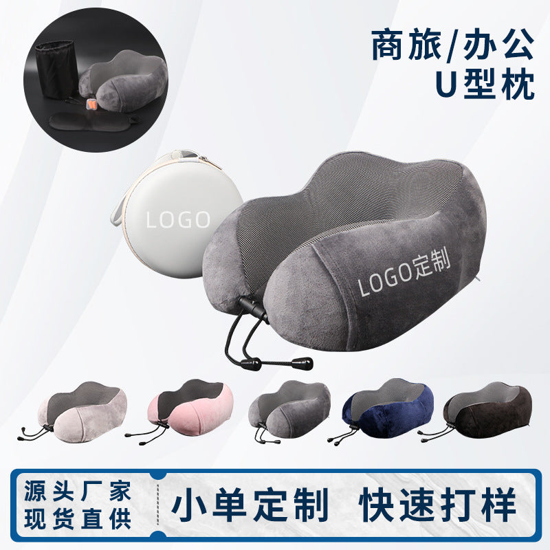 U-shaped Pillow Memory Cotton Neck Pillow U-shaped Office Nap Sleeping Pillow Amazon Explosions Travel Storage Neck Pillow - image 1