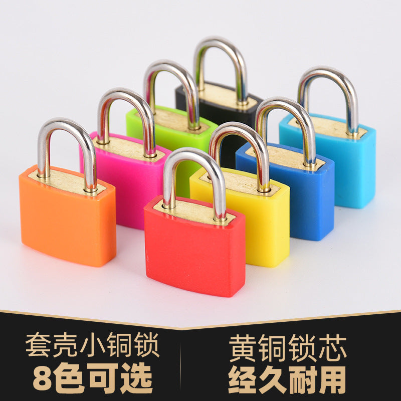 Luggage Lock Bag Copper Core Padlock Colorful Small Lock Suitcase Bag Cabinet Lock Student Dormitory Lock Portable Travel - image 2