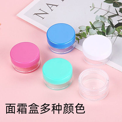 Travel cream sub-bottle cream eye cream sub-packaging box small empty bottle portable round facial mask bubble bottle small sample bottle - image 2