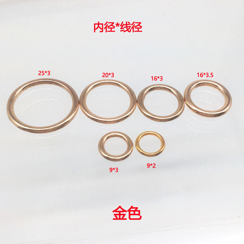 Zinc Alloy Circle Closed Ring Clothing Luggage Accessories Metal Seamless Ring Women's Belt Line Buckle Round Ring Buckle - image 4