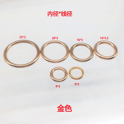 Zinc Alloy Circle Closed Ring Clothing Luggage Accessories Metal Seamless Ring Women's Belt Line Buckle Round Ring Buckle - image 4