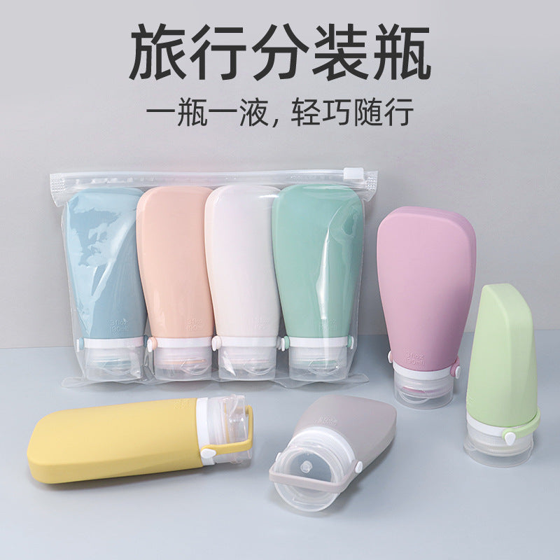 Food Grade Travel Dispensing Bottle Squeeze Lotion Bottle Portable Shampoo Skin Care Product Silicone Leak-Proof Bottle Portable - image 2