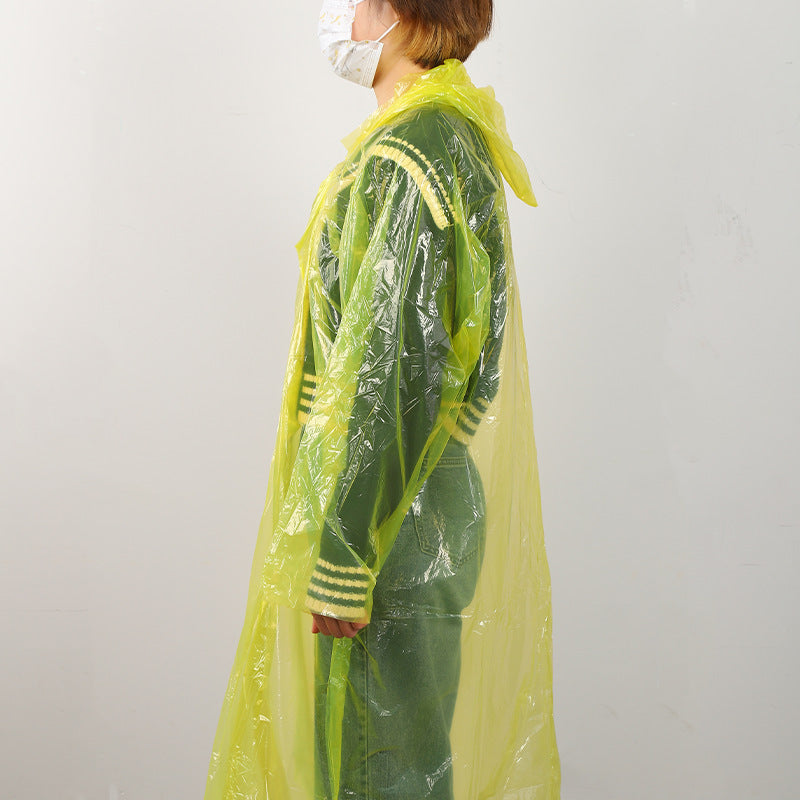 Pe Disposable Adult Raincoat for Outdoor Scenic Spots, Travel, Hiking, Portable, Thickened, Pullover, Essential, One-Piece, Waterproof - image 4