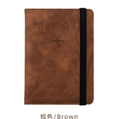 Ribbon Color-Changing Anti-Theft Pu Passport Holder Passport Multi-Internal Pavilion Multi-Flap Pocket Pants Passport Document - image 1